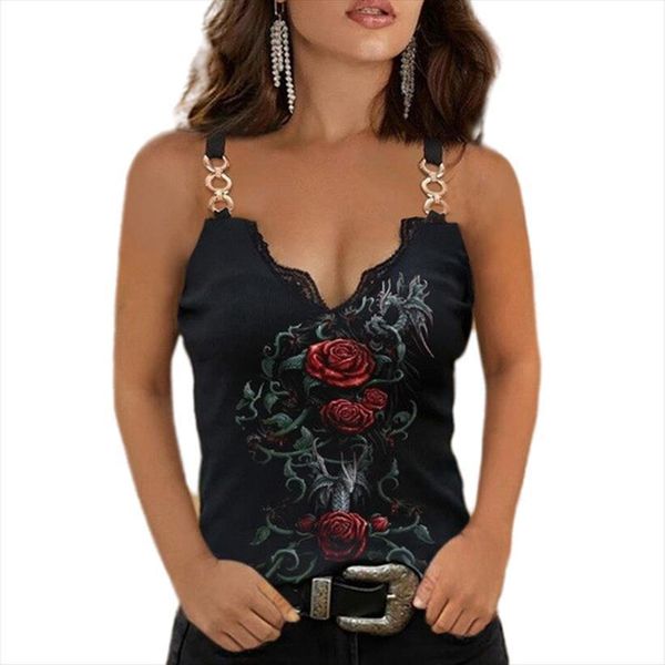 sleeveless v neck spring women cami summer lace decoration printed camisole fashion t shirt female wholesale, White
sleeveless v neck spring women cami summer lace decoration printed camisole fashion t shirt female wholesale, White