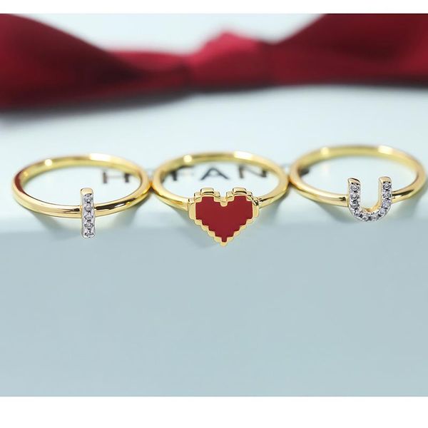 cluster rings love three piece ring 925 sterling silver micro inlaid zircon casual lovely fashion personality high-end women, Golden;silver
cluster rings love three piece ring 925 sterling silver micro inlaid zircon casual lovely fashion personality high-end women, Golden;silver