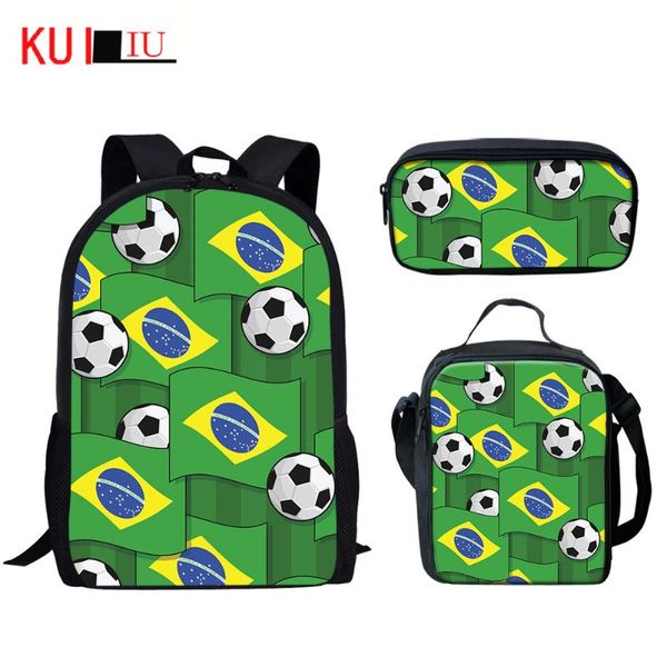 backpack brazil flag women's men football 3d print children school bags set teen girls boys custom satchel lunch bag pencil case
backpack brazil flag women's men football 3d print children school bags set teen girls boys custom satchel lunch bag pencil case