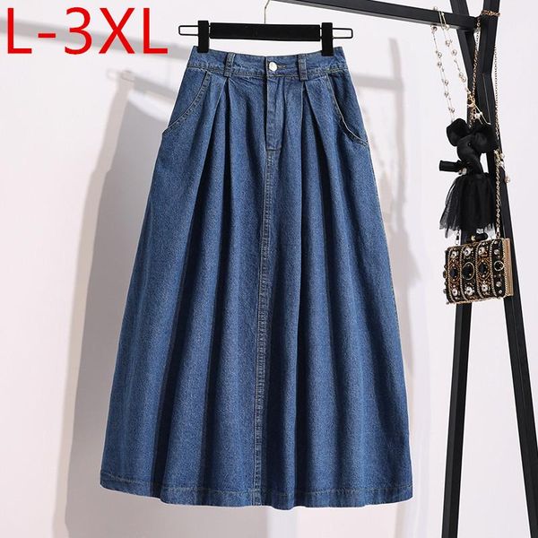 plus size pants skirt for women 2021 fashion blue elastic waist draped pockets female oversized midi denim skirts l xl 2xl 3xl, Black
plus size pants skirt for women 2021 fashion blue elastic waist draped pockets female oversized midi denim skirts l xl 2xl 3xl, Black