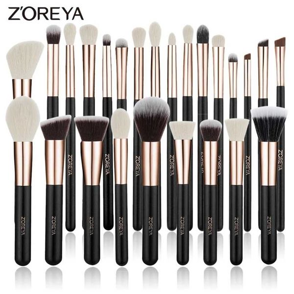 zoreya black makeup brushes set natural hair foundation powder eyebrow contour eyeshadow make up maquiage 211119
zoreya black makeup brushes set natural hair foundation powder eyebrow contour eyeshadow make up maquiage 211119