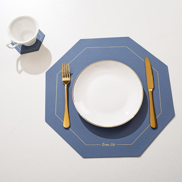 mats & pads 2pcs/set simple western placemat leather polygonal non-slip insulation
mats & pads 2pcs/set simple western placemat leather polygonal non-slip insulation