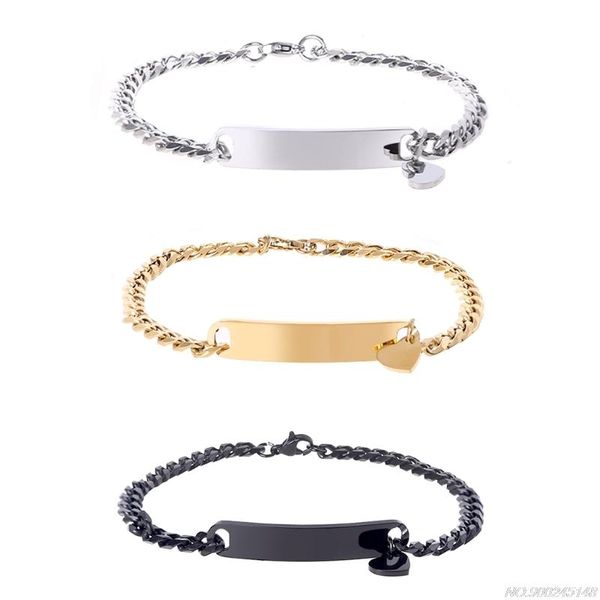 charm bracelets black/gold/silver dainty personalized bar bracelet with love pendant fine jewelry for christmas day jy12 21 dropsh, Golden;silver
charm bracelets black/gold/silver dainty personalized bar bracelet with love pendant fine jewelry for christmas day jy12 21 dropsh, Golden;silver