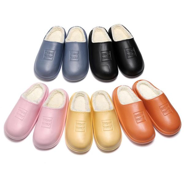 women indoor home slippers winter warm water-proof non-slipe cotton ladies plush lining memory foam couples shoes, Black
women indoor home slippers winter warm water-proof non-slipe cotton ladies plush lining memory foam couples shoes, Black