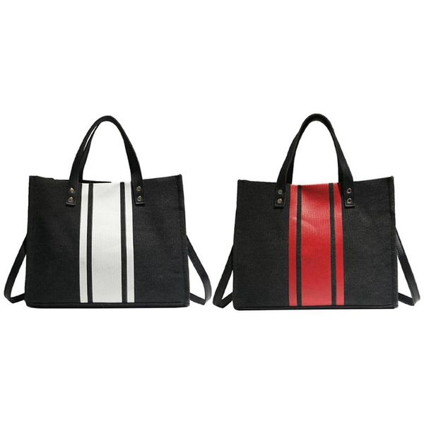evening bags 2x shoulder bag for women fashion girls canvas contrast color handbag(black+red&black+white) 
evening bags 2x shoulder bag for women fashion girls canvas contrast color handbag(black+red&black+white)