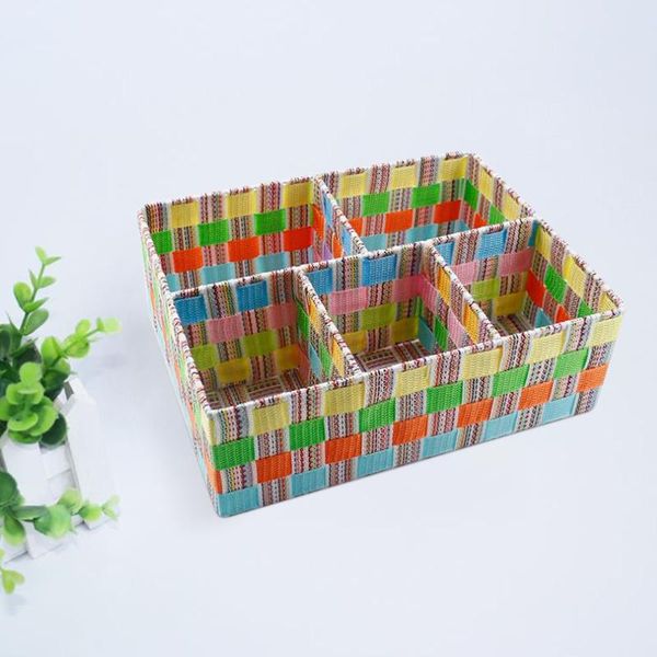 storage drawers underwear organizer closet 5-grids hand-woven baskets for socks plastic container makeup
storage drawers underwear organizer closet 5-grids hand-woven baskets for socks plastic container makeup