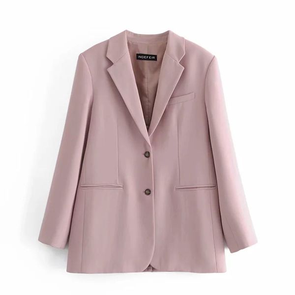 vintage elegant women pink jacket fashion female work suit turn-down collar single-breasted coat chic casual casaco 210520, White;black
vintage elegant women pink jacket fashion female work suit turn-down collar single-breasted coat chic casual casaco 210520, White;black