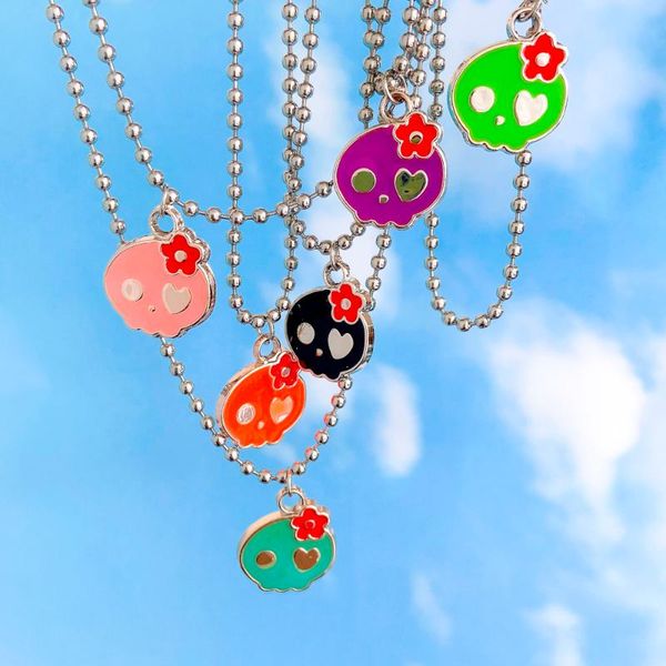 pendant necklaces beauty layer fashion skull headband flower necklace girl birthday gift party creative small love matching jewelry, Silver
pendant necklaces beauty layer fashion skull headband flower necklace girl birthday gift party creative small love matching jewelry, Silver