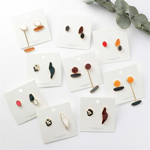stud simple irregular enamel earrings for women colorful glaze geometric asymmetry girl gift jewelry accessories, Golden;silver
stud simple irregular enamel earrings for women colorful glaze geometric asymmetry girl gift jewelry accessories, Golden;silver