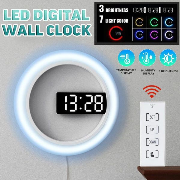 wall clocks 12 inch remote control led digital clock hollow 7 color changing night backlight clock/ 30cm reverse
wall clocks 12 inch remote control led digital clock hollow 7 color changing night backlight clock/ 30cm reverse