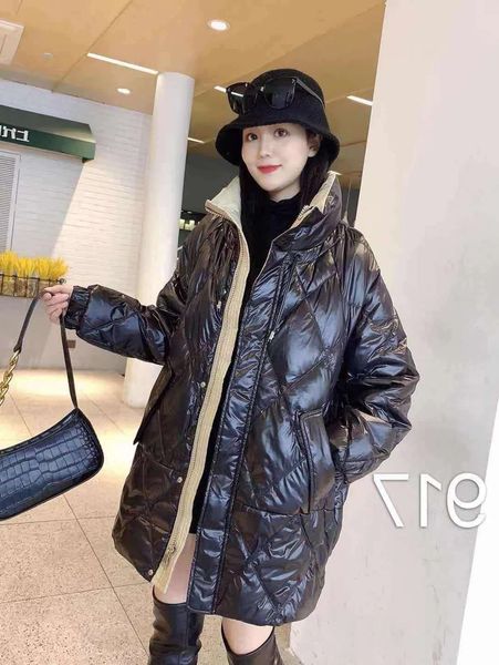 women's parkas down ladies jacket 2021 winter clothes korean fashion stand collar loose medium and long small coat, Black
women's parkas down ladies jacket 2021 winter clothes korean fashion stand collar loose medium and long small coat, Black