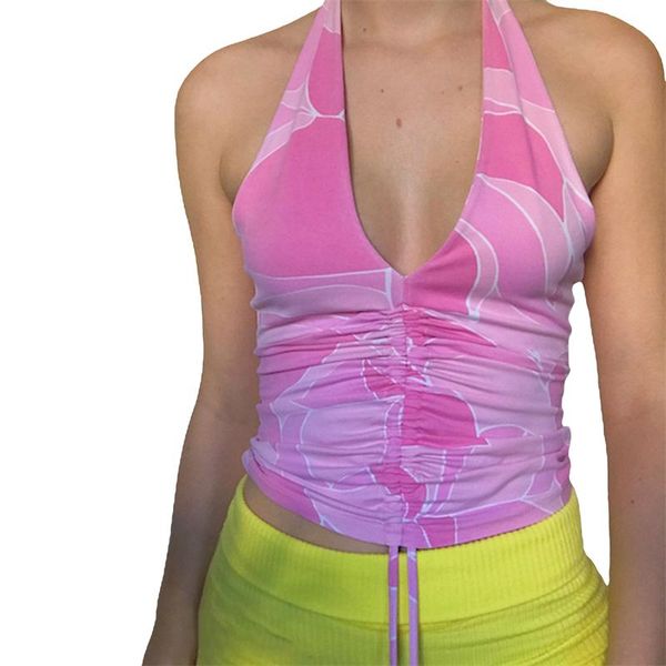 women's tanks & camis 2021 fashion chic women halter tank adults sleeveless ruched printed v-neck pullover with drawstring, White
women's tanks & camis 2021 fashion chic women halter tank adults sleeveless ruched printed v-neck pullover with drawstring, White