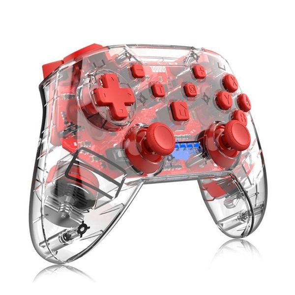 wireless bluetooth gaming remote controller console for switch game player transparent pro handle with vibration controllers & joyst joystic
wireless bluetooth gaming remote controller console for switch game player transparent pro handle with vibration controllers & joyst joystic