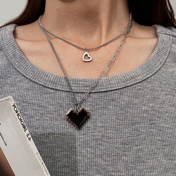 pendant necklaces shixin layered stainless steel chain choker set with heart necklace for women fashion jewelry 2021 gifts, Silver
pendant necklaces shixin layered stainless steel chain choker set with heart necklace for women fashion jewelry 2021 gifts, Silver