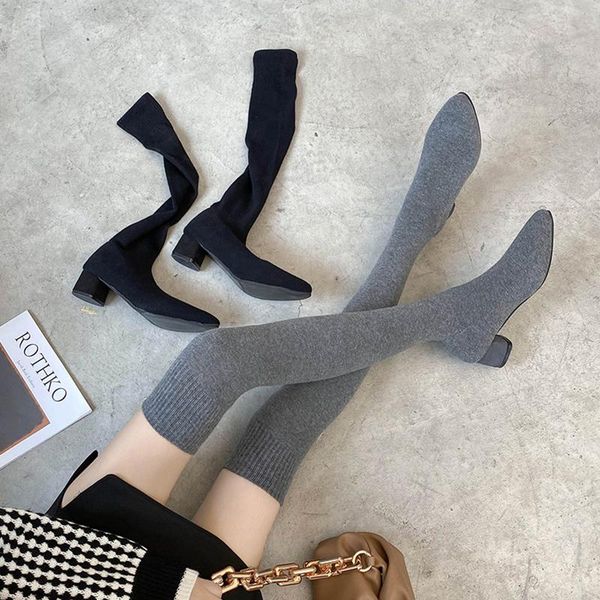 boots women's autumn luxury designer pointe shoes thigh high heels clogs platform boots-women med fashion pointy, Black
boots women's autumn luxury designer pointe shoes thigh high heels clogs platform boots-women med fashion pointy, Black