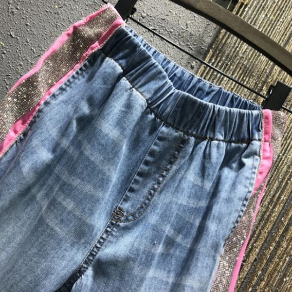 High-waisted ladies in the sexy fashion club frizzy jeans attacked elastic women's pants d570, Blue
High-waisted ladies in the sexy fashion club frizzy jeans attacked elastic women's pants d570, Blue