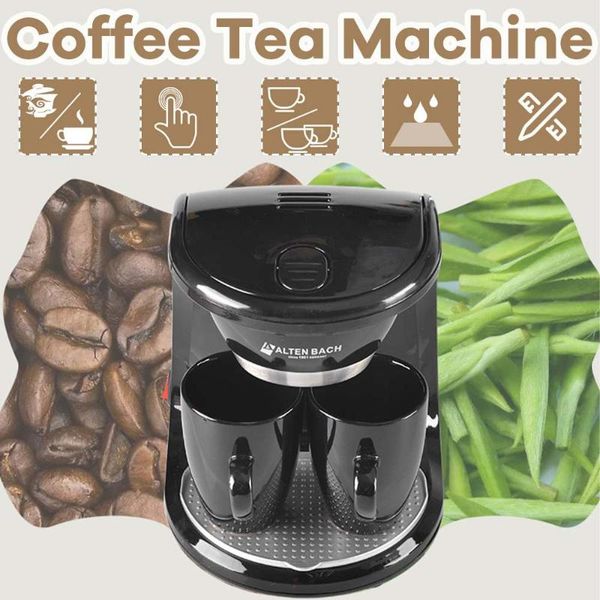 110v/220v household electric steam drip coffee maker automatic dual cup machine dual-use american tea makers
110v/220v household electric steam drip coffee maker automatic dual cup machine dual-use american tea makers