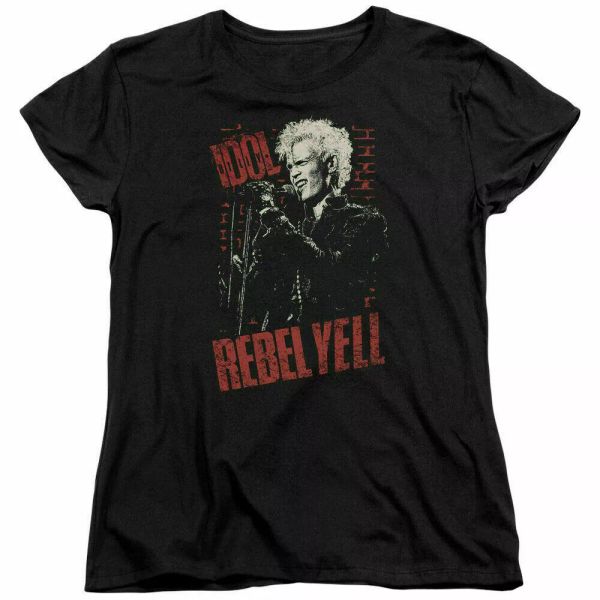 billy idol brick wall rebel yell womens t shirt licensed rock band merch black, White;black
billy idol brick wall rebel yell womens t shirt licensed rock band merch black, White;black