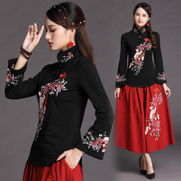 ethnic clothing cheongsam women plus size 2022 summer cotton blend splicing turtleneck embroidery chinese style qipao shirts woman mt55, Red
ethnic clothing cheongsam women plus size 2022 summer cotton blend splicing turtleneck embroidery chinese style qipao shirts woman mt55, Red