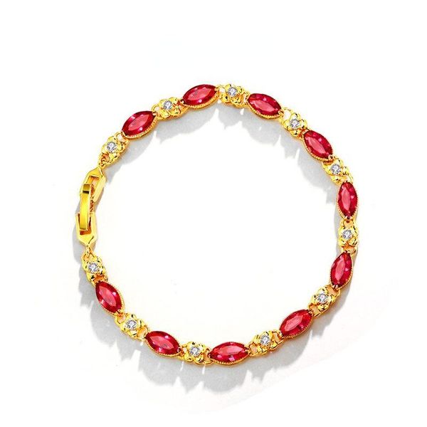 beaded, strands xuping jewelry european and american style ruby bracelet fashion 24k gold plating manufacturer wholesale female ab90201, Black
beaded, strands xuping jewelry european and american style ruby bracelet fashion 24k gold plating manufacturer wholesale female ab90201, Black