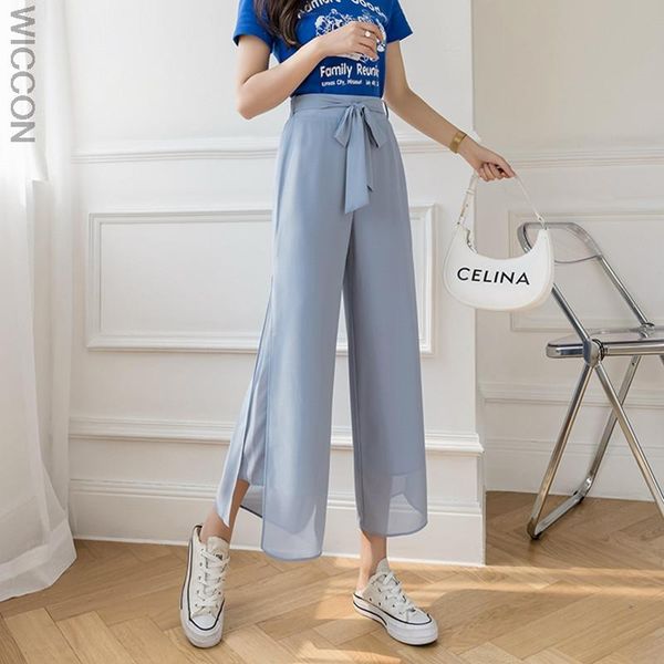 women's pants & capris chiffon wide leg drop feeling high waist swing split skirt loose double thin, Black;white
women's pants & capris chiffon wide leg drop feeling high waist swing split skirt loose double thin, Black;white