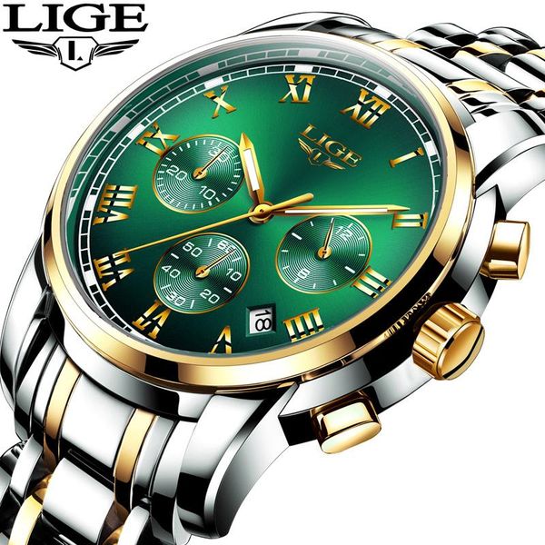 wristwatches lige watches men chronograph sports waterproof all steel quartz men's watch relogio masculino+box, Slivery;brown
wristwatches lige watches men chronograph sports waterproof all steel quartz men's watch relogio masculino+box, Slivery;brown