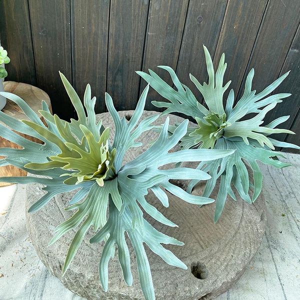 decorative flowers & wreaths artificial plant big staghorn fern green plants tropical rainforest flower arrangement home restaurant window d
decorative flowers & wreaths artificial plant big staghorn fern green plants tropical rainforest flower arrangement home restaurant window d
