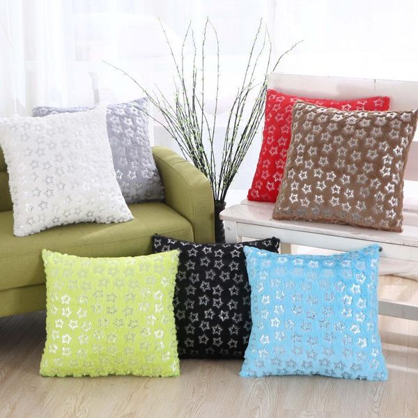 cushion/decorative pillow 43x43cm bronzing stars cushion case solid color pillowcase soft fur plush shaggy covers living room home sofa deco
cushion/decorative pillow 43x43cm bronzing stars cushion case solid color pillowcase soft fur plush shaggy covers living room home sofa deco
