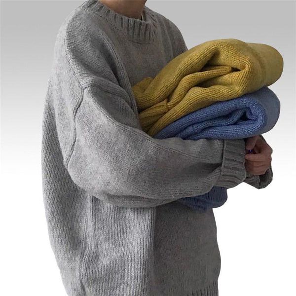 men's sweaters oversize sweater hong kong style men loose solid thick knit korean pullovers clothes vintage, White;black
men's sweaters oversize sweater hong kong style men loose solid thick knit korean pullovers clothes vintage, White;black