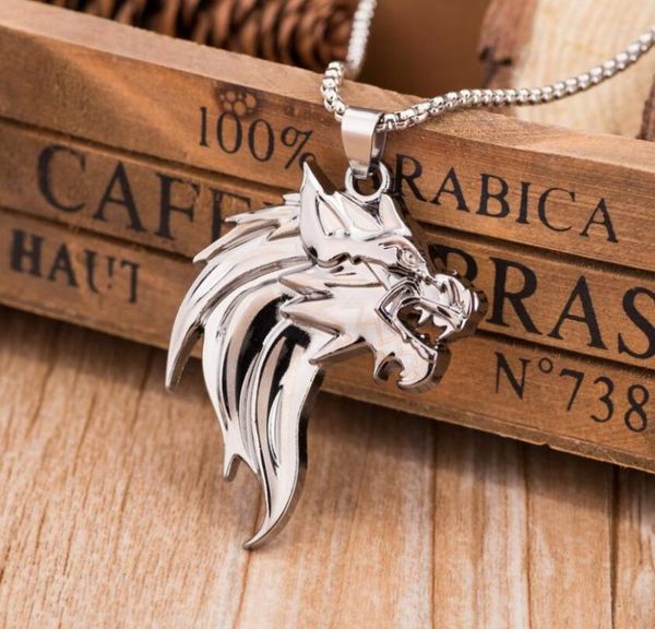 retro punk jewelry leading necklace animal pendant pearl chain domineering tide male upscale necklaces, Silver
retro punk jewelry leading necklace animal pendant pearl chain domineering tide male upscale necklaces, Silver