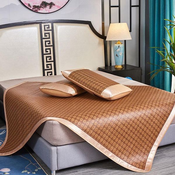 carpets smooth rattan bed mat breathable sleeping with elastic straps pillowcase non-slip summer cool protection pad
carpets smooth rattan bed mat breathable sleeping with elastic straps pillowcase non-slip summer cool protection pad