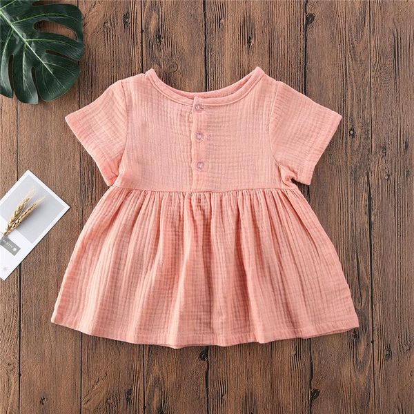girl's dresses toddler baby girl summer casual dress solid color short sleeve o-neck button cotton linen a-line mini, Red;yellow
girl's dresses toddler baby girl summer casual dress solid color short sleeve o-neck button cotton linen a-line mini, Red;yellow