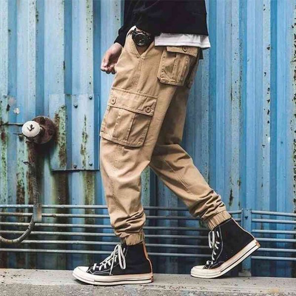cargo pants men loose cotton overalls slacks elastic waist trendy male outdoor multi-pocket trousers pantalon cargo hommes, Black
cargo pants men loose cotton overalls slacks elastic waist trendy male outdoor multi-pocket trousers pantalon cargo hommes, Black