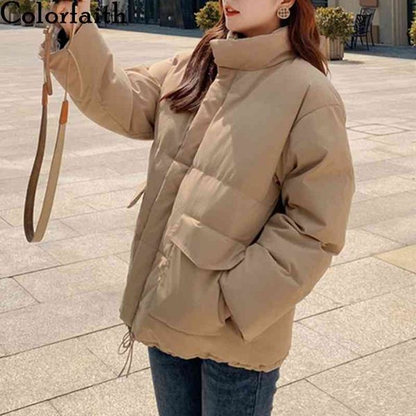 autumn winter women jackets quilted puffer parkas high-quality oversize wild drawstring short coat co966 210427, Black
autumn winter women jackets quilted puffer parkas high-quality oversize wild drawstring short coat co966 210427, Black
