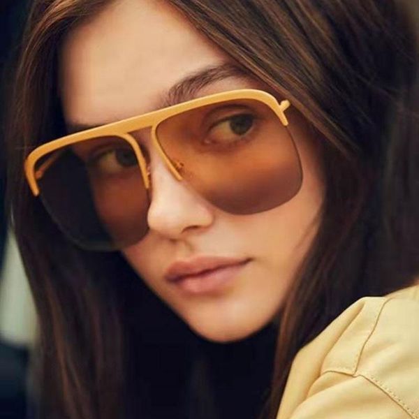 sunglasses 2021 retro women square vintage goggles fashion brand designer oversized sun glasses for uv400, White;black
sunglasses 2021 retro women square vintage goggles fashion brand designer oversized sun glasses for uv400, White;black