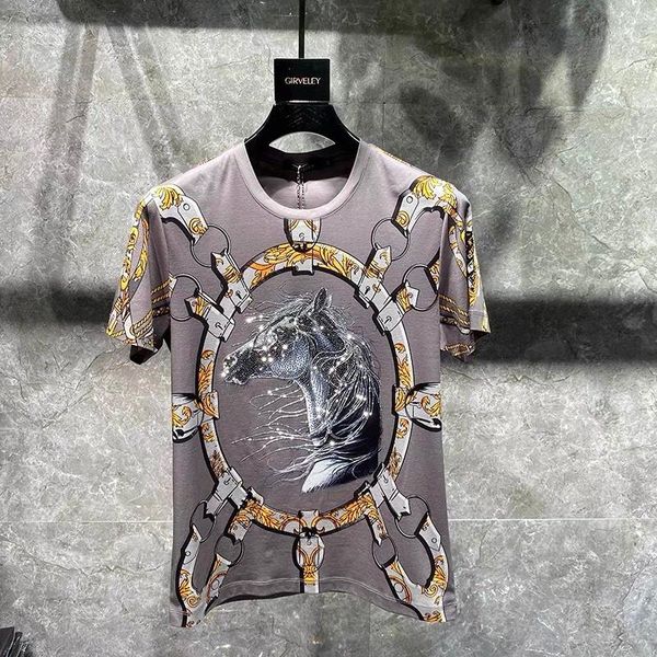men's t-shirts summer luxury 3d gold chain printed baroque brand t-shirt royal horse shiny diamond hip-hop classic short sleeve, White;black
men's t-shirts summer luxury 3d gold chain printed baroque brand t-shirt royal horse shiny diamond hip-hop classic short sleeve, White;black