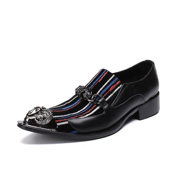 dress shoes men genuine leather oxfords slip on spring italy derby mujers multi stripes autumn wedding prom party, Black
dress shoes men genuine leather oxfords slip on spring italy derby mujers multi stripes autumn wedding prom party, Black