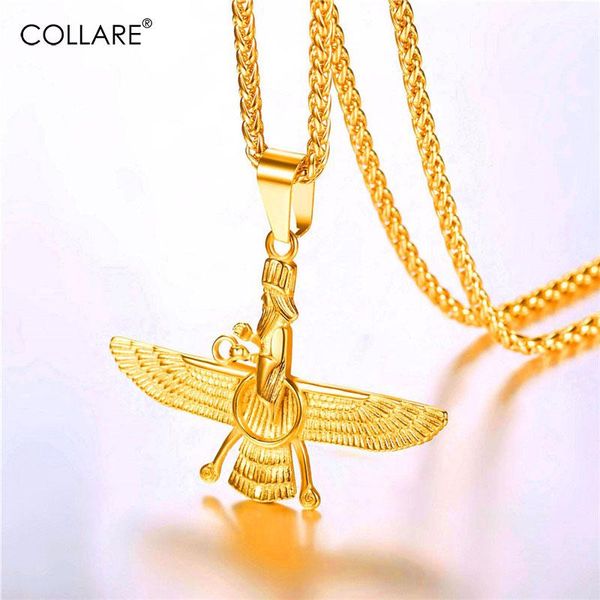 pendant necklaces collare faravahar ahura mazda men jewelry stainless steel zoroastrian gold/black color necklace women p825, Silver
pendant necklaces collare faravahar ahura mazda men jewelry stainless steel zoroastrian gold/black color necklace women p825, Silver