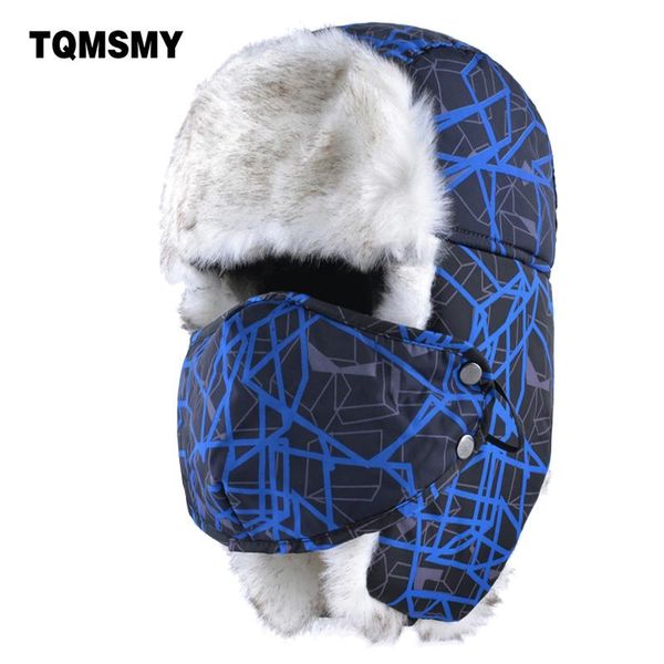 berets tqmsmy russian bomber hat women winter hats for men mask cap adults tricycle ear flaps bone casual warm ushanka snow caps, Blue;gray
berets tqmsmy russian bomber hat women winter hats for men mask cap adults tricycle ear flaps bone casual warm ushanka snow caps, Blue;gray