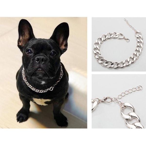 dog collars & leashes metal chain pet necklace small medium neck collar aluminum choker jewelry
dog collars & leashes metal chain pet necklace small medium neck collar aluminum choker jewelry