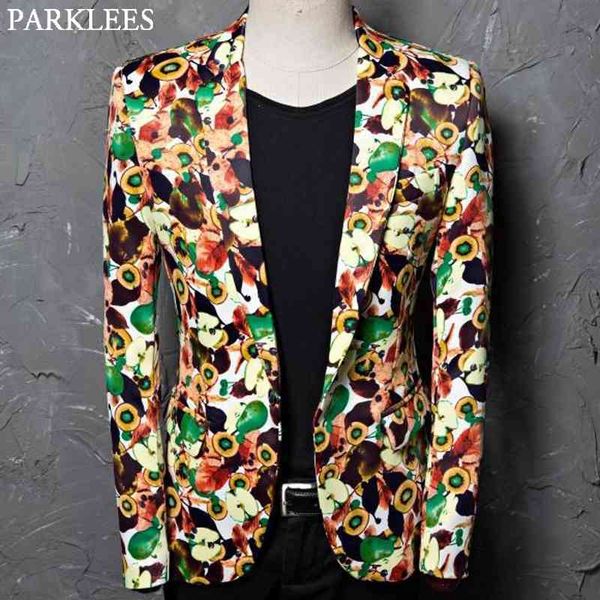 fashion fruit print one button blazer jacket men spring party wedding holiday slim fit suit blazer men costume homme 210522, White;black
fashion fruit print one button blazer jacket men spring party wedding holiday slim fit suit blazer men costume homme 210522, White;black