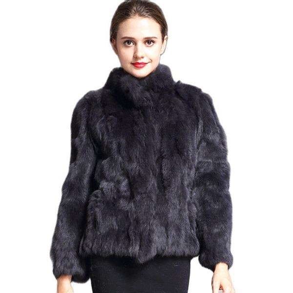 women's fur & faux real coat fashion genuine overcoats elegant women winter outwear stand collar jacket, Black
women's fur & faux real coat fashion genuine overcoats elegant women winter outwear stand collar jacket, Black
