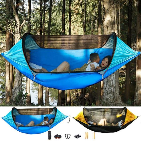 tents and shelters 1-2 person tear-resistant nylon double hammock with detachable bug net rain card portable hanging bed outdoor camping stu
tents and shelters 1-2 person tear-resistant nylon double hammock with detachable bug net rain card portable hanging bed outdoor camping stu
