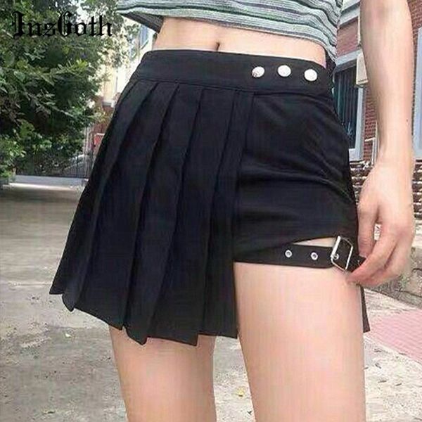 insgoth punk harajuku women black cargo skirt fashion streetwear women grunge a-line mini high waist skirts
insgoth punk harajuku women black cargo skirt fashion streetwear women grunge a-line mini high waist skirts