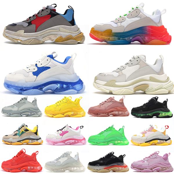 2021 paris triple s crystal clear sole green shoes low sneakers men's and women old dad platform sports trainers 36-45
2021 paris triple s crystal clear sole green shoes low sneakers men's and women old dad platform sports trainers 36-45