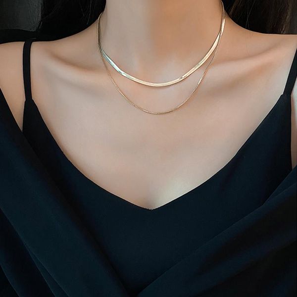 chains 925 sterling silver wide side clavicle chain men and women double snake bone personality trend hip hop accessories jewelry
chains 925 sterling silver wide side clavicle chain men and women double snake bone personality trend hip hop accessories jewelry