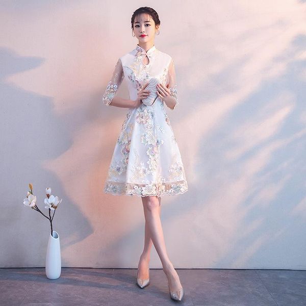every day qipao lace standing collar improved cheongsam evening dress party vestidos ethnic clothing, Red
every day qipao lace standing collar improved cheongsam evening dress party vestidos ethnic clothing, Red