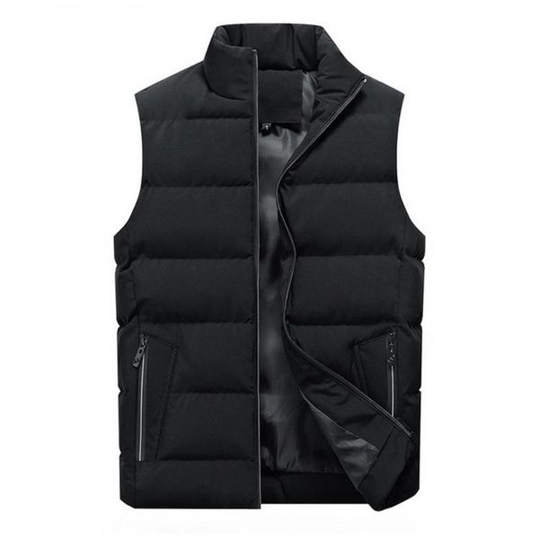 men's vests men vest stand collar padded sleeveless solid color waistcoat for daily wear, Black;white
men's vests men vest stand collar padded sleeveless solid color waistcoat for daily wear, Black;white