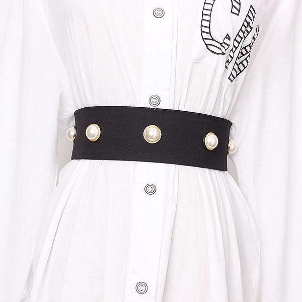 belts women's runway fashion pearl beaded fabric cummerbunds female dress corsets waistband decoration wide belt tb1418, Black;brown
belts women's runway fashion pearl beaded fabric cummerbunds female dress corsets waistband decoration wide belt tb1418, Black;brown