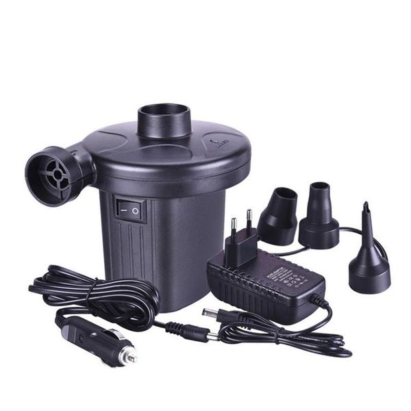 electric air pump, dc 12v / ac 110v-220v quick-fill inflator with 3 nozzles, inflatable couch, pool floats, boats, swimming rafts/inflatable
electric air pump, dc 12v / ac 110v-220v quick-fill inflator with 3 nozzles, inflatable couch, pool floats, boats, swimming rafts/inflatable
